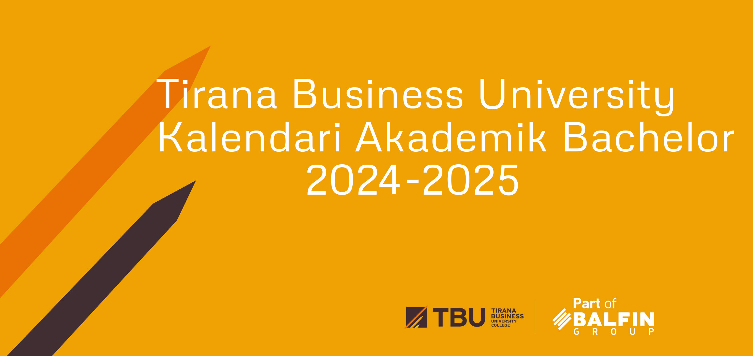 TBU – Kalendari Akademik Bachelor për vitin 2024-2025